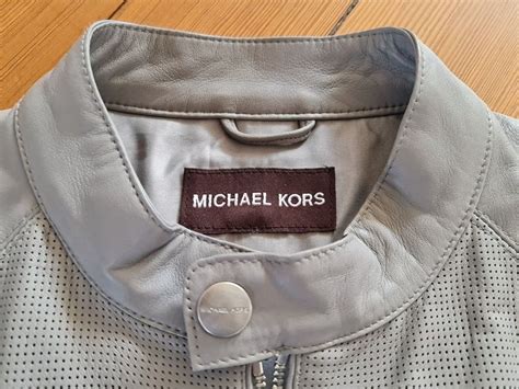 michael kors lederjacke herren grau|Michael Kors collection.